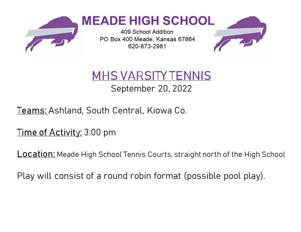 MHS Tennis at Meade